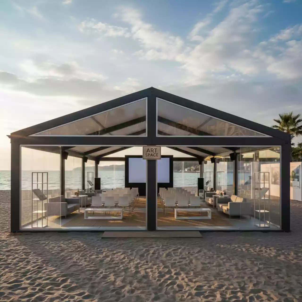 Аренда Шатер павильон 15х20 на пляже «Ривьера» — ART SPACE