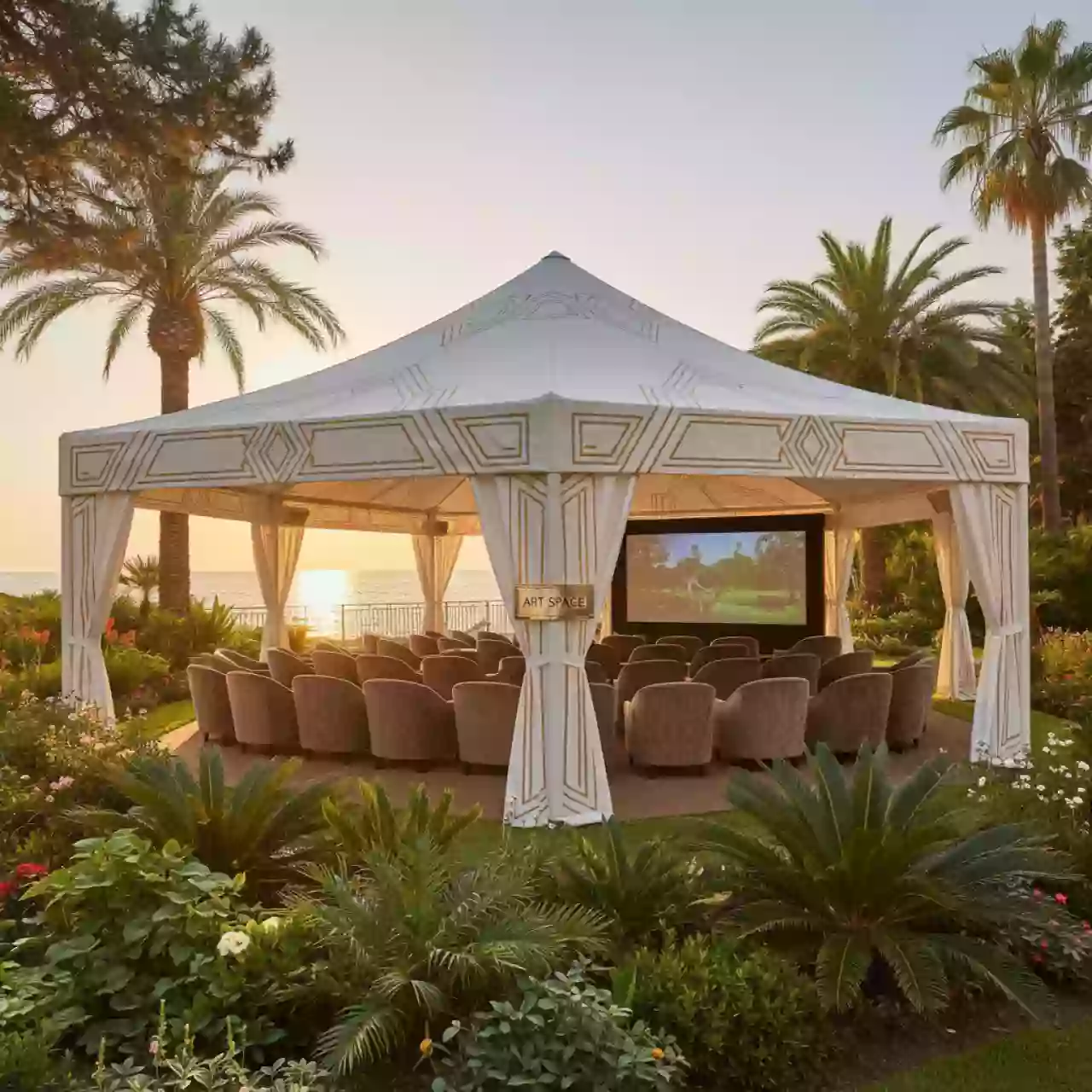 Аренда Шатер павильон 15х50 в Swissôtel Resort Sochi Kamelia — ART SPACE