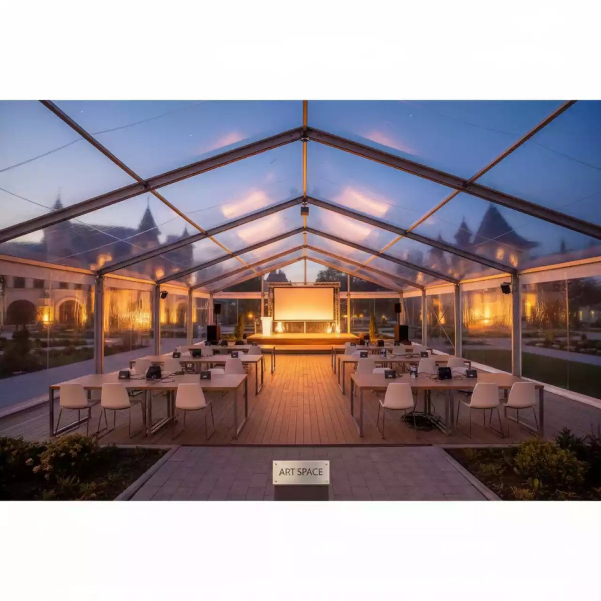 Аренда Шатер павильон 25х40 м² в отеле «Богатырь» — ART SPACE