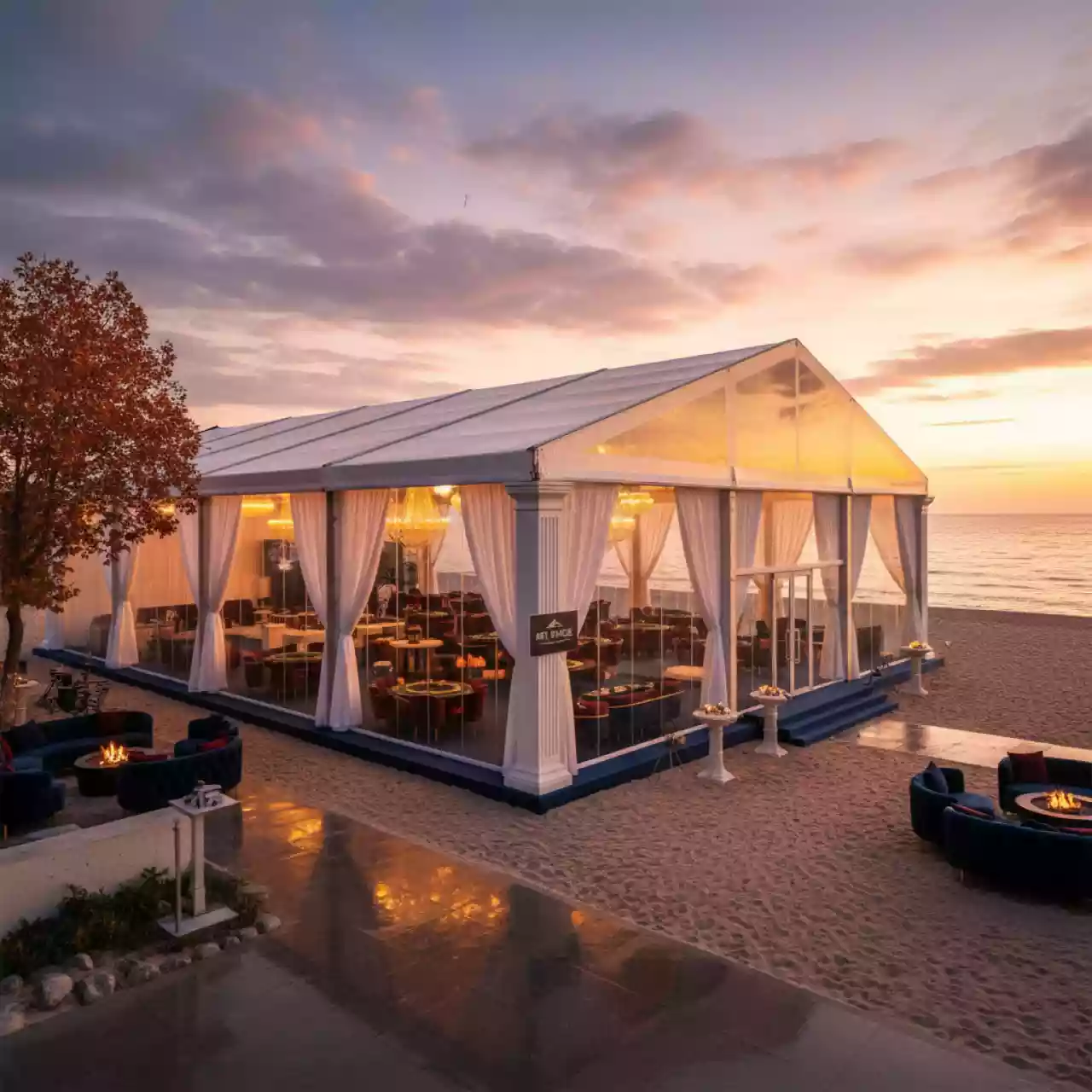 Аренда Шатер павильон 25х45 в пляжном комплексе VinoGrad — ART SPACE