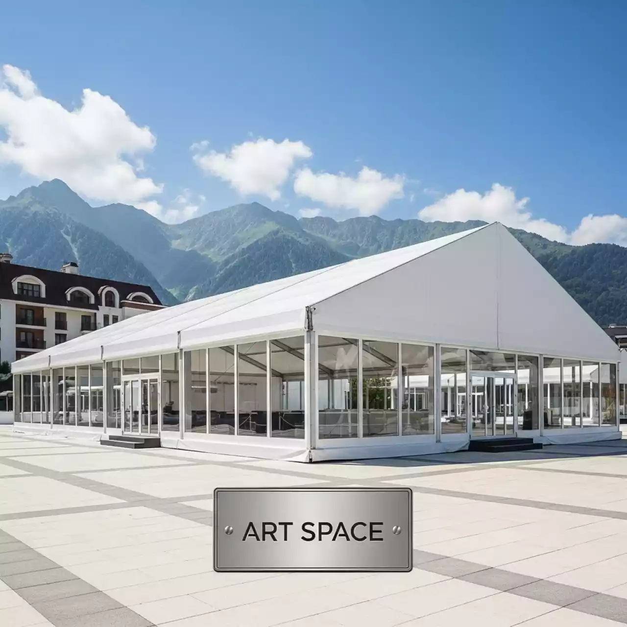 Аренда Шатер павильон 30х45 м в Sochi Marriott Krasnaya Polyana — ART SPACE