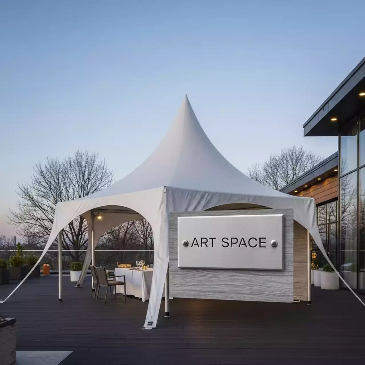 Аренда Шатер павильон пагода 5х5 м в ресторане «Brunello» — ART SPACE