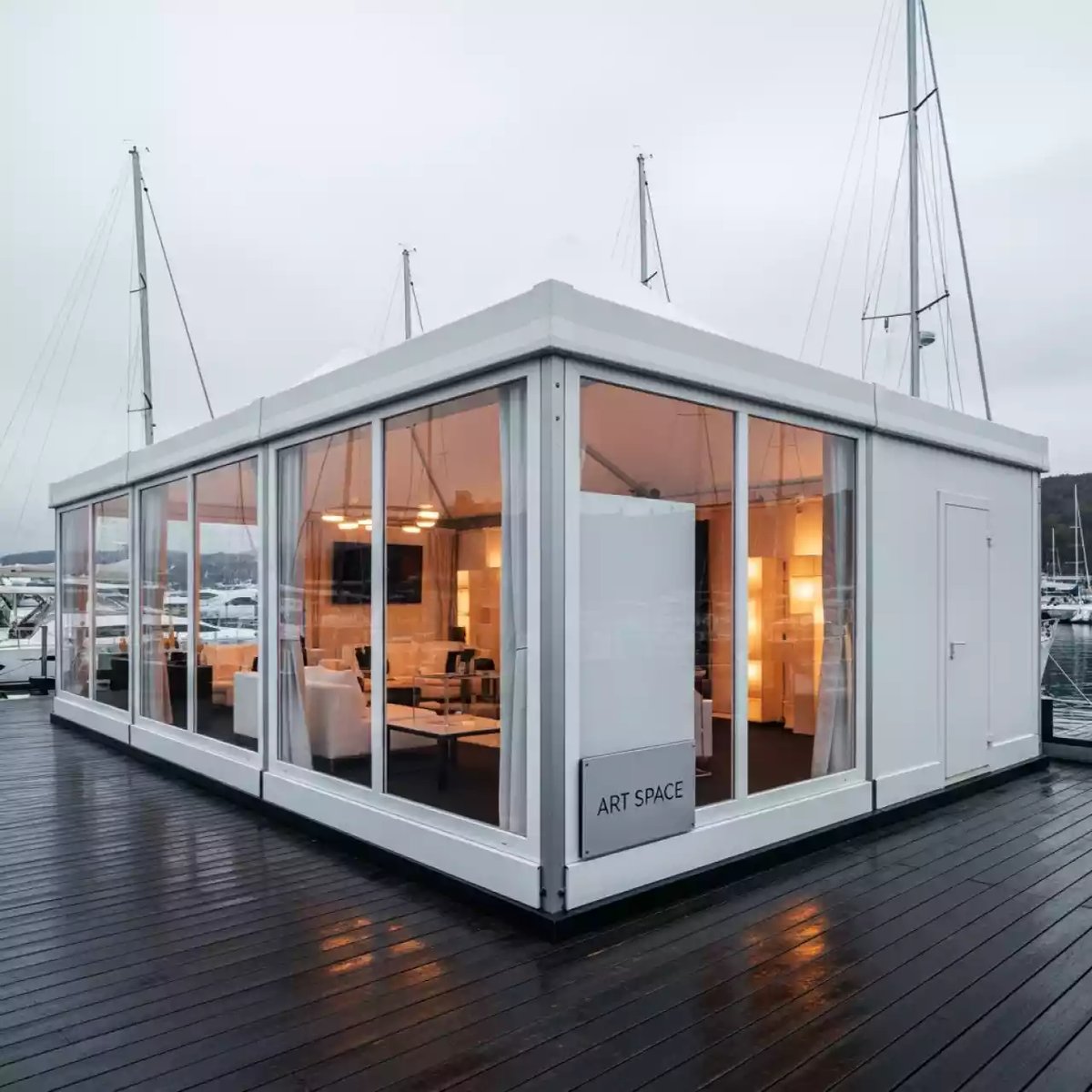 Аренда Шатер прямоугольный 8х4 на парусной регате (Сочи) — ART SPACE