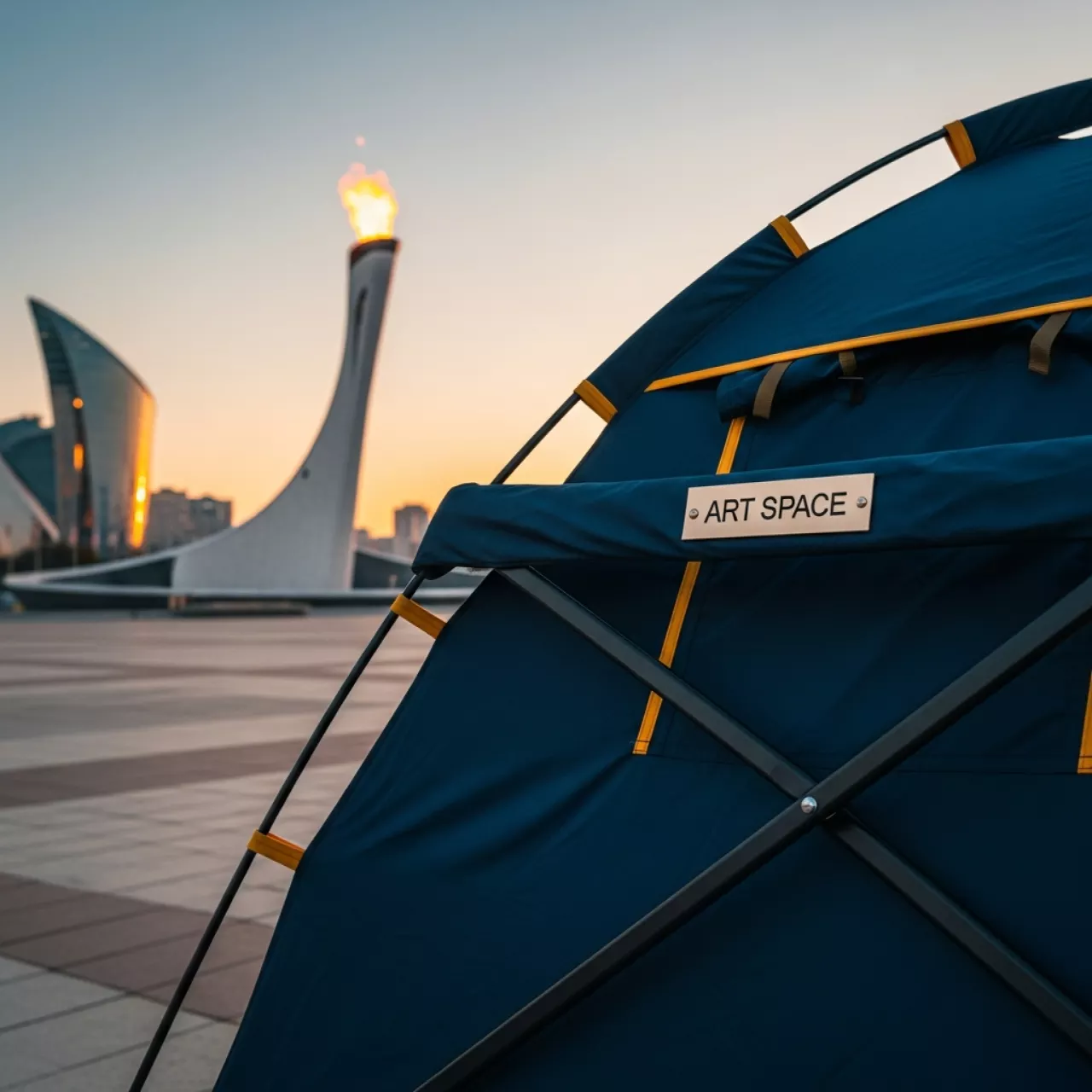 Аренда Шатер раздвижной премиум Бизон 3х3 на Медальной площади — ART SPACE