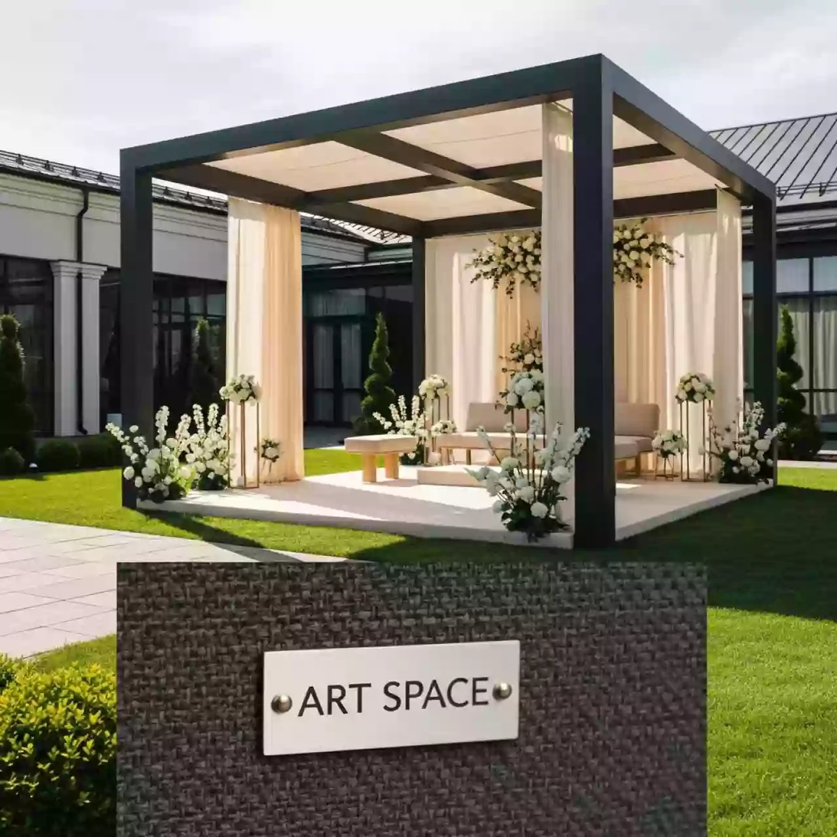 Аренда Шатер ритуальный Премиум Бизон 3х4,5 в ресторане «Brunello» — ART SPACE