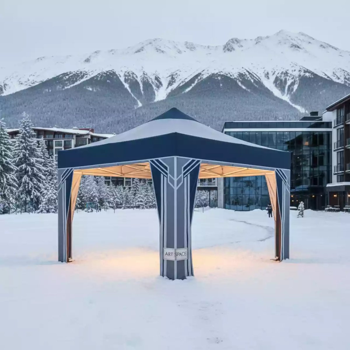 Аренда Шатер ритуальный премиум Bizon 3x3 м в Novotel Resort — ART SPACE