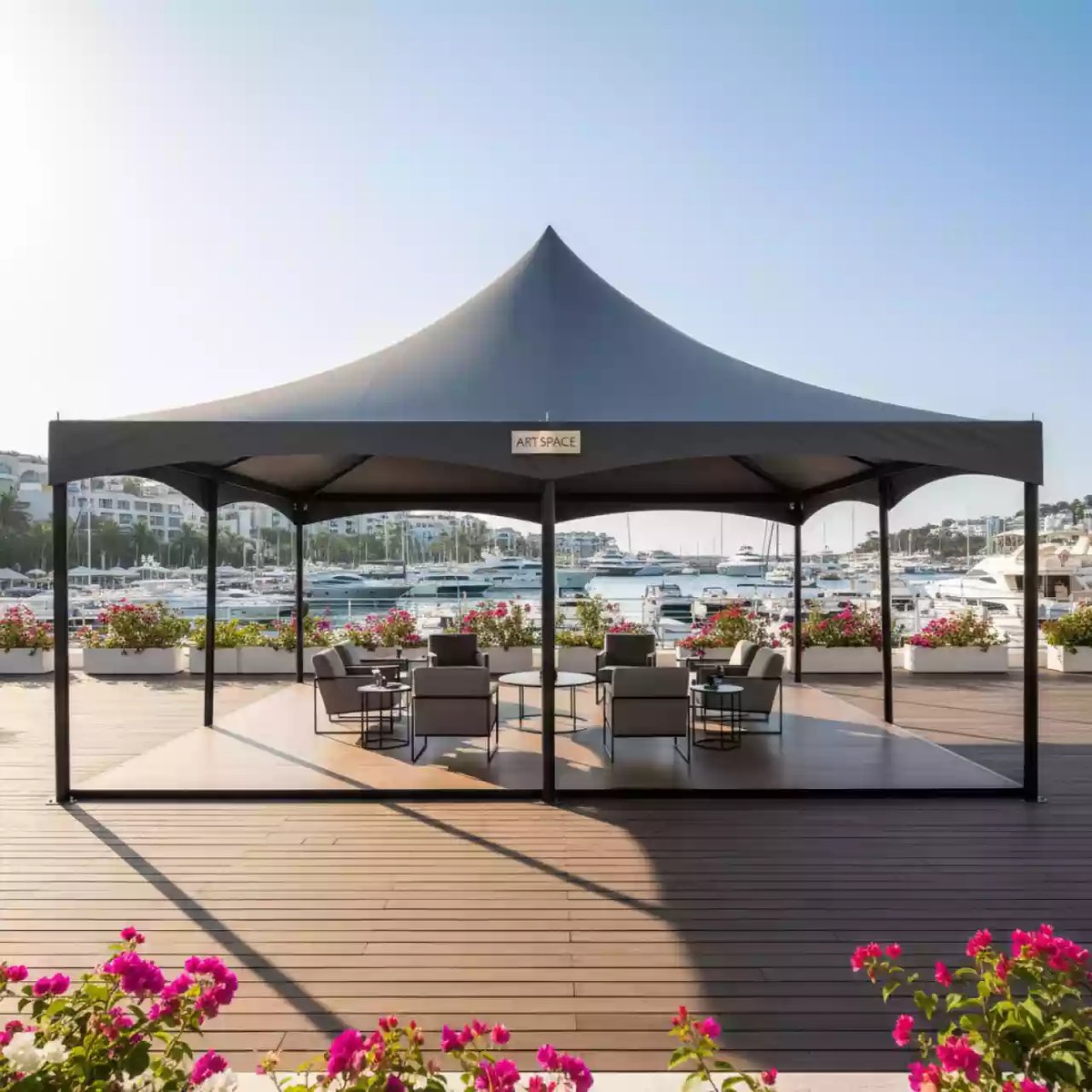 Аренда Шатер ритуальный премиум Bizon 4х6 в ресторане «D.O.M» — ART SPACE