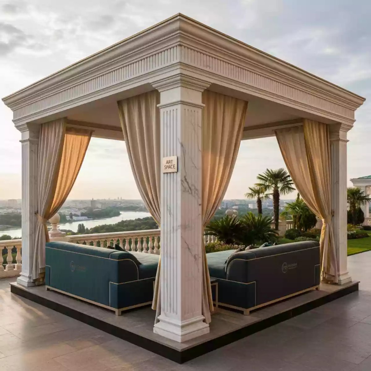 Аренда Шатер с лежаками Sultan Daybed в Mövenpick Hotel — ART SPACE