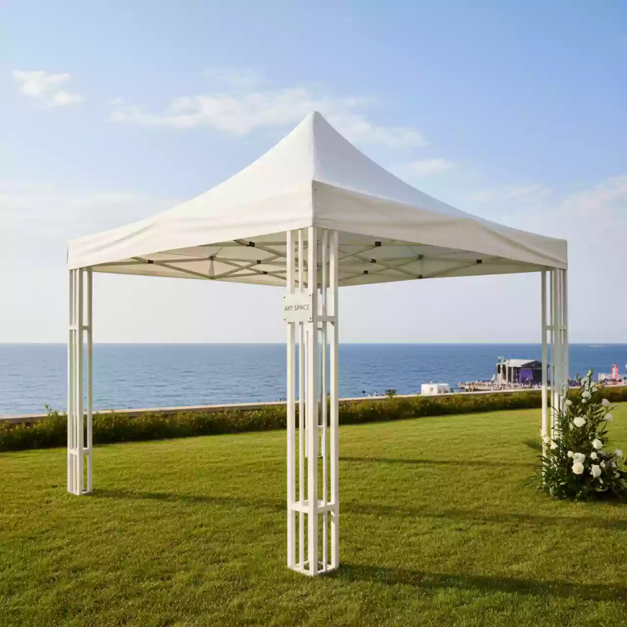 Аренда Шатер садовый AFM 1035NC 3х3 м белый в санатории «Русь» — ART SPACE