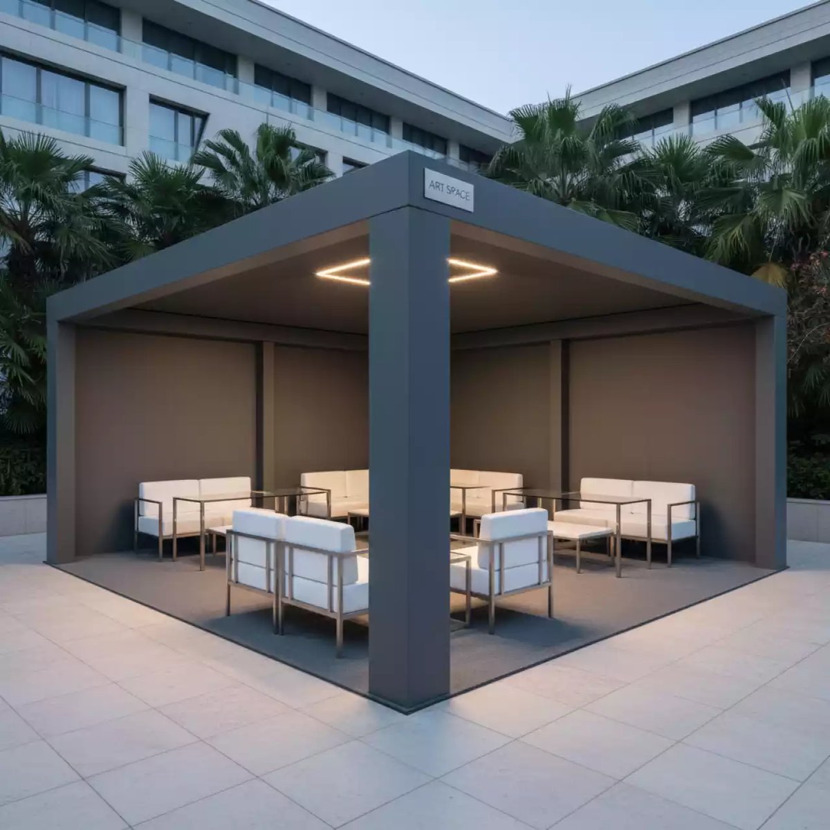 Аренда Шатер садовый AFM 1036NB Grey в Cosmos Sochi Hotel — ART SPACE