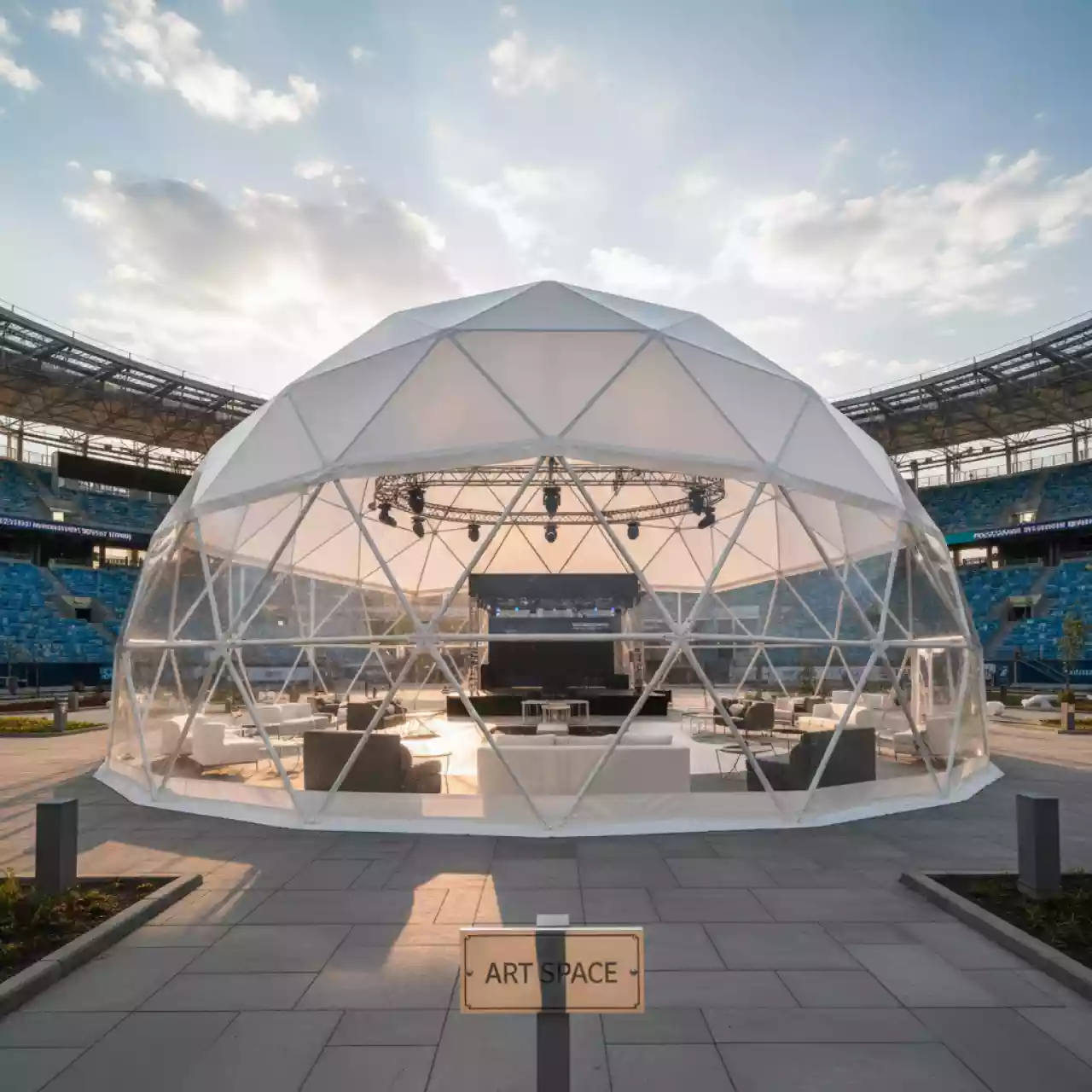 Аренда Шатер сфера 113 кв.м в VK Stadium Sirius — ART SPACE