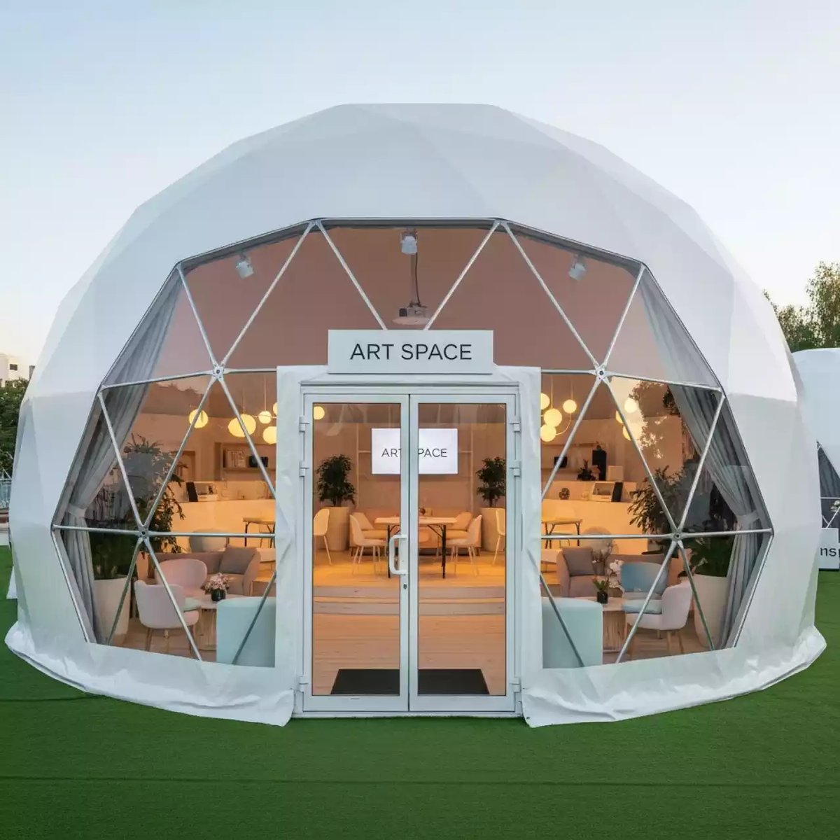 Аренда Шатер сфера 14х14 м в отеле «Звездный» — ART SPACE