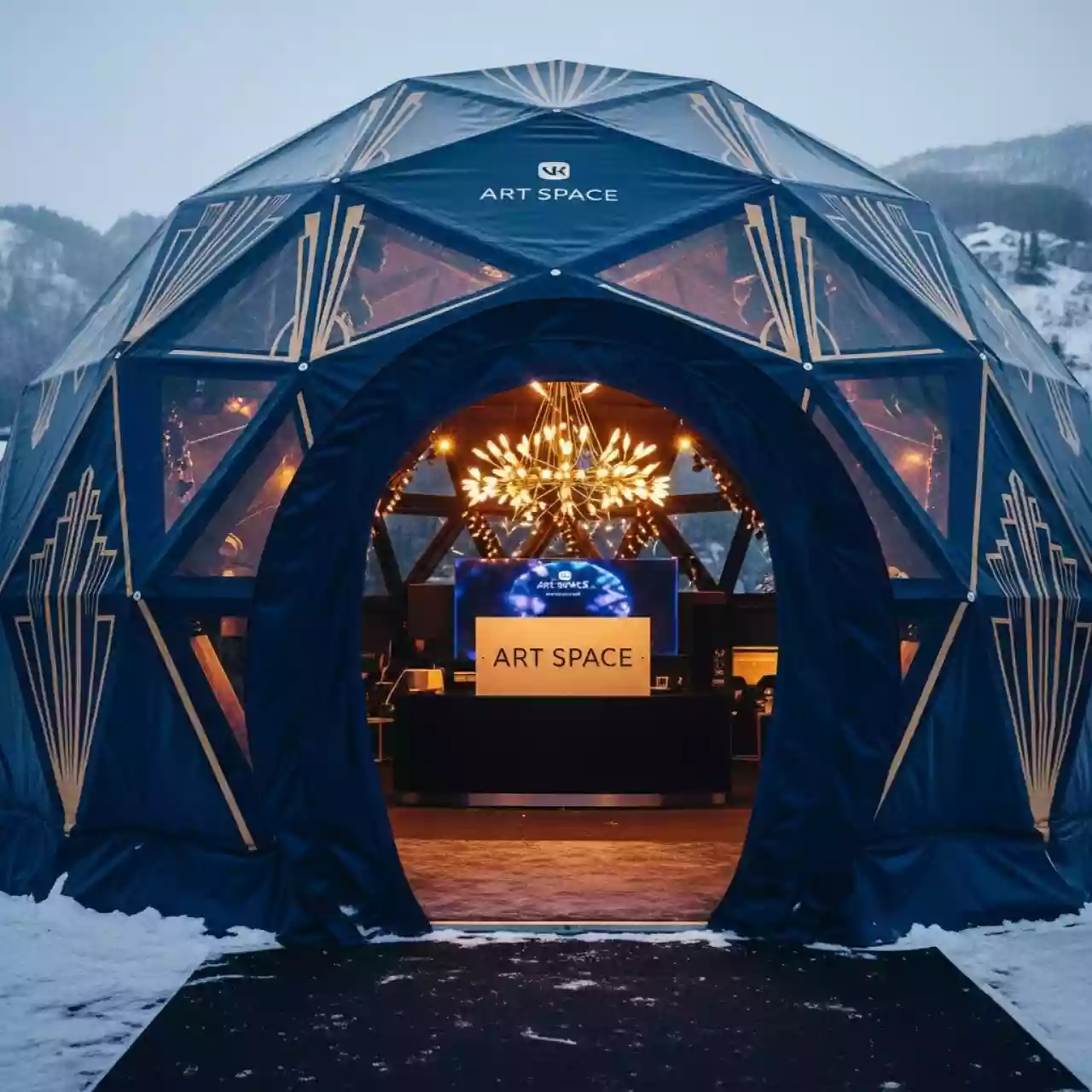 Аренда Шатер сфера 20х20 в Courtyard by Marriott Sochi — ART SPACE