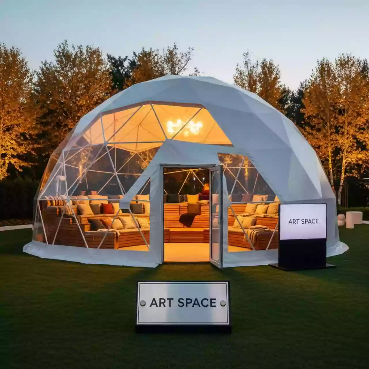 Аренда Шатер сфера с трибунами в Гранд Отель Сочи — ART SPACE