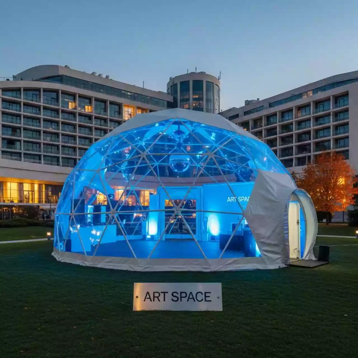Аренда Шатер сферический диаметром 14 м в Сочи Парк Отеле — ART SPACE
