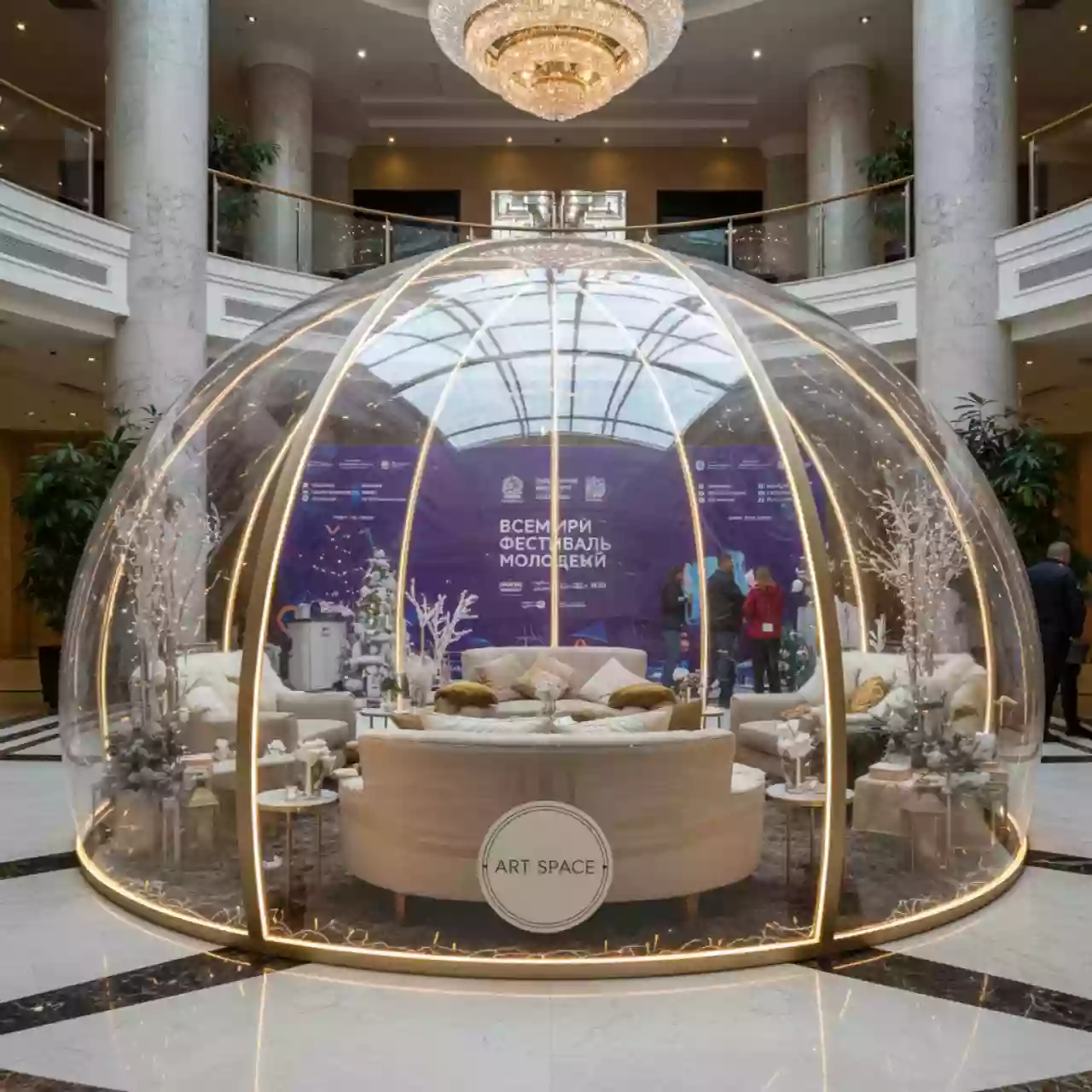 Аренда Шатер сферический купол 6 м в отеле Radisson Lazurnaya — ART SPACE