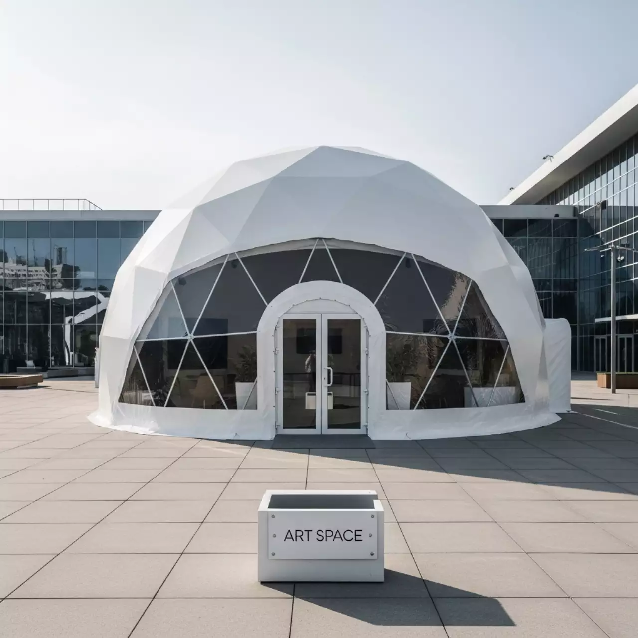 Аренда Шатер сферический купол диаметр 16 м на Медальной площади — ART SPACE