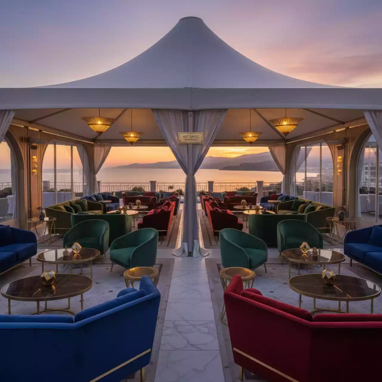 Аренда шатер тент и мебель в Imeretinskiy Hotel — ART SPACE