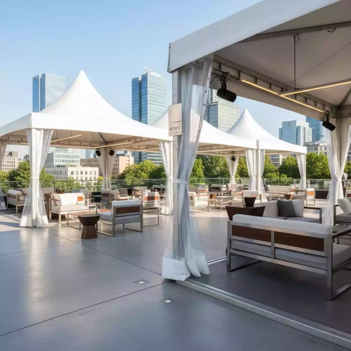 Аренда шатер тент палатка навес и мебель в ресторане «Brunello» — ART SPACE