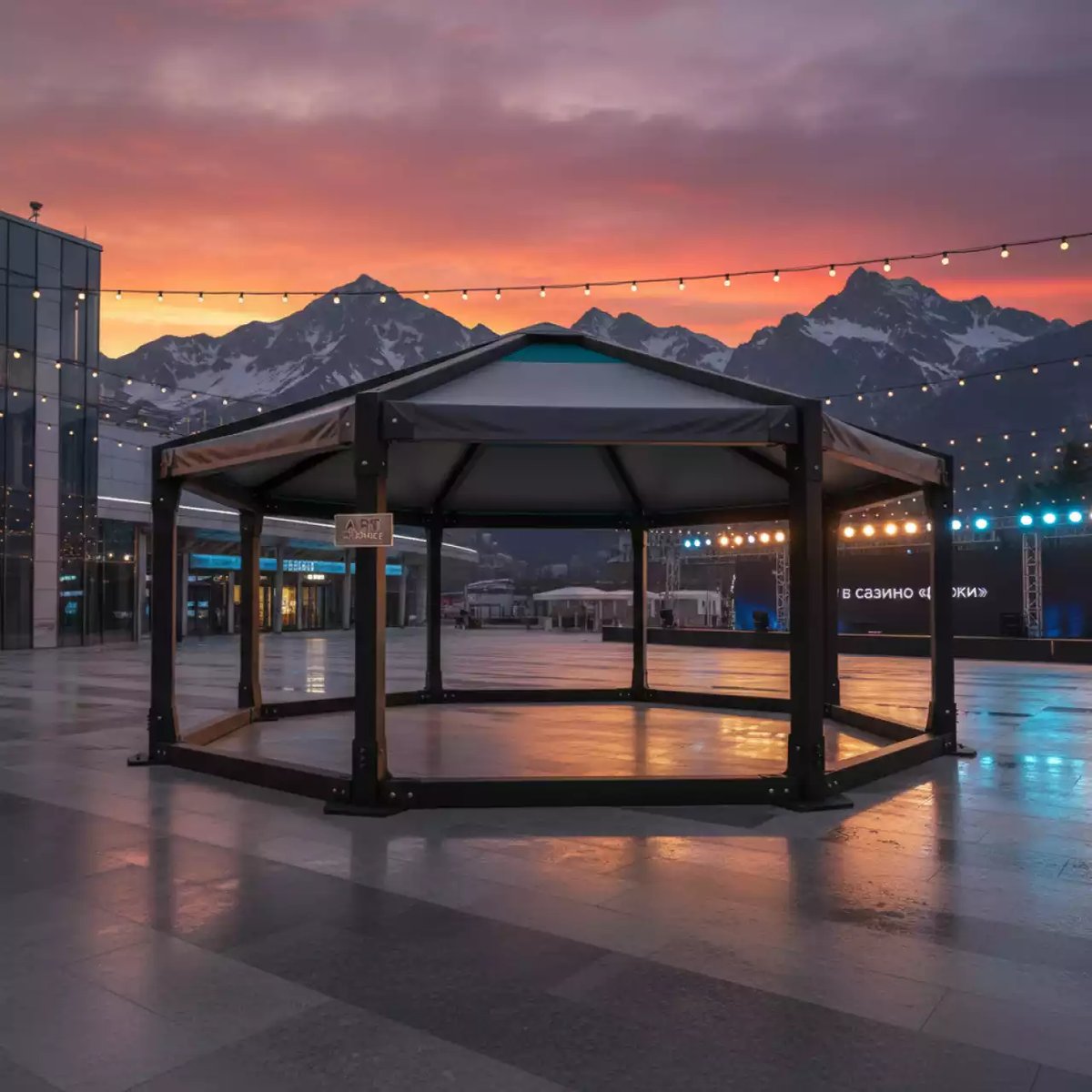 Аренда Шатер трансформер премиум бизон 3х6 в казино «Сочи» — ART SPACE