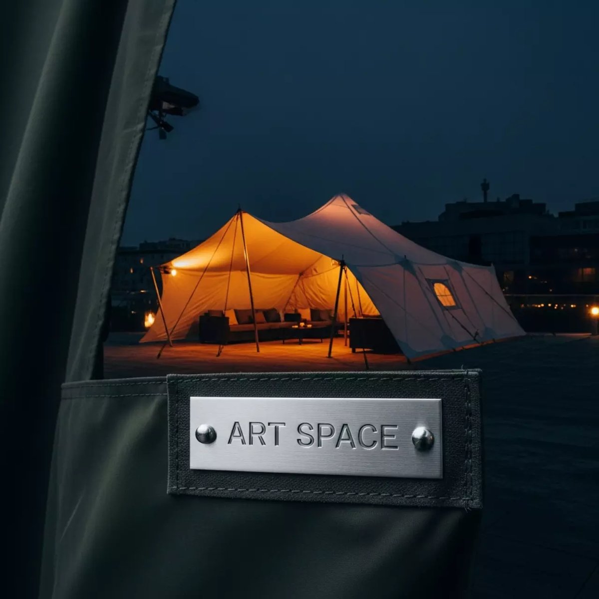 Аренда Шатер военный Премиум Бизон 3х4,5 в ресторане «Плакучая Ива» — ART SPACE