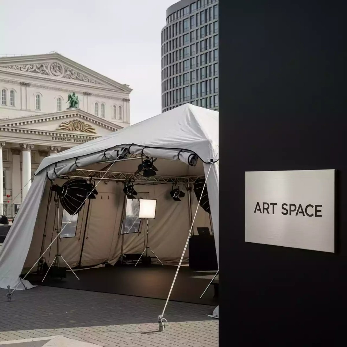 Аренда Шатер военный усиленный 3х6 в Зимнем театре — ART SPACE