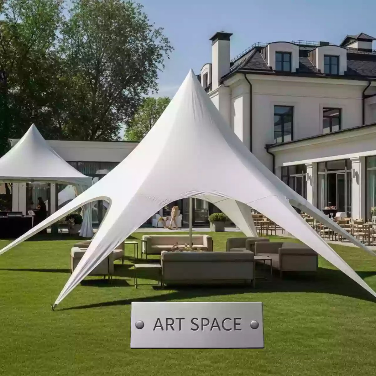 Аренда Шатер Звезда средний 10х10 м в отеле «Богатырь» — ART SPACE