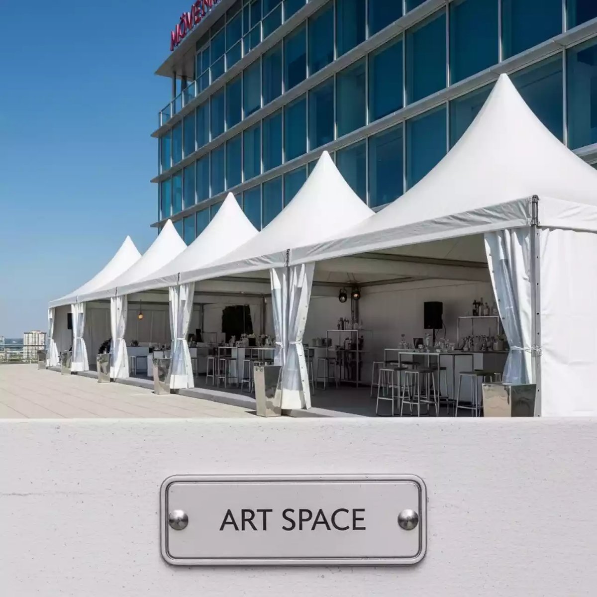 Аренда Шатра пагода 5х25 м в Mövenpick Hotel — ART SPACE