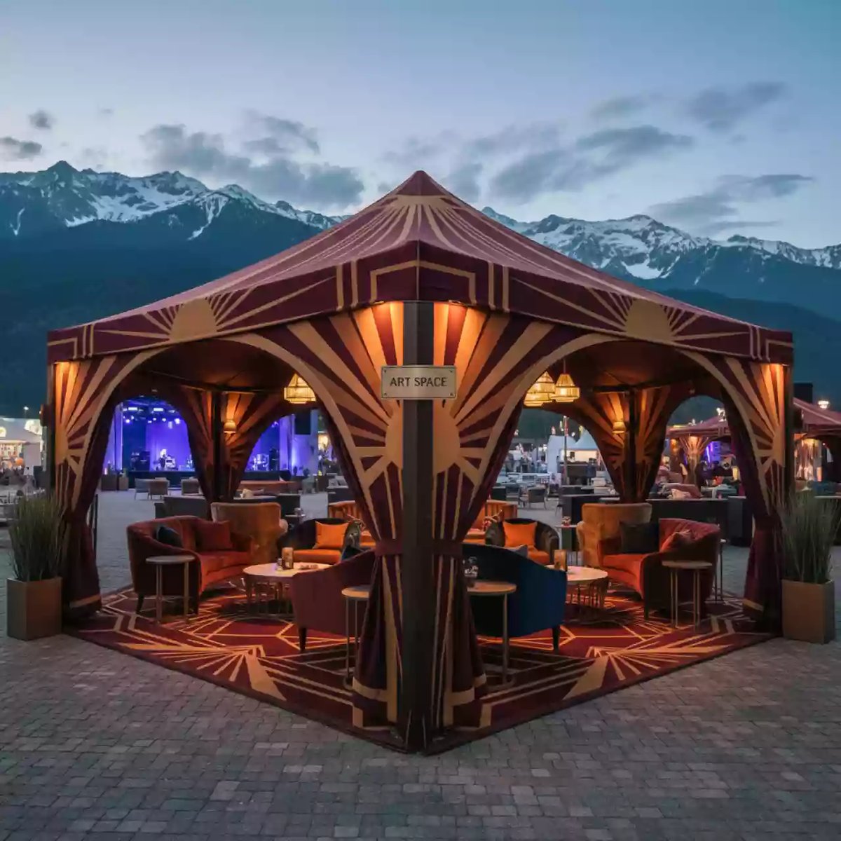 Аренда Шатров на 40 человек в Rixos Krasnaya Polyana — ART SPACE