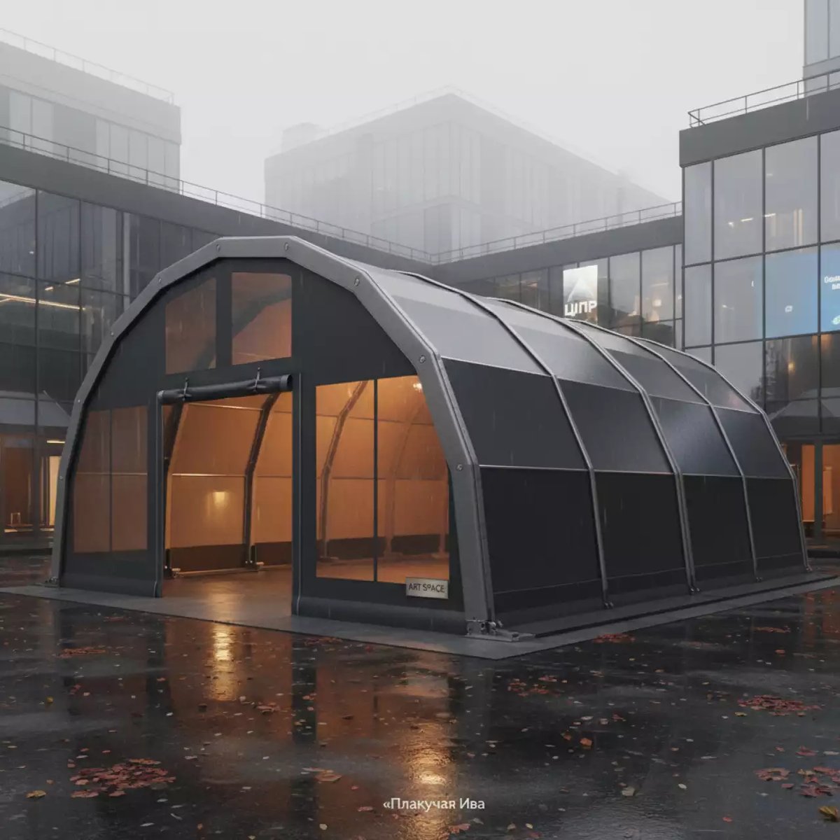 Аренда Шатры арочные зимние в ресторане «Плакучая Ива» — ART SPACE