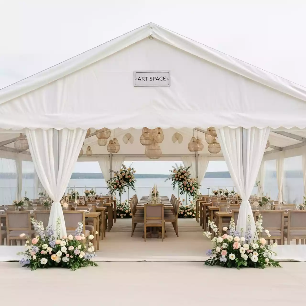 Аренда Шатры для свадьбы в ресторане «Voda» — ART SPACE