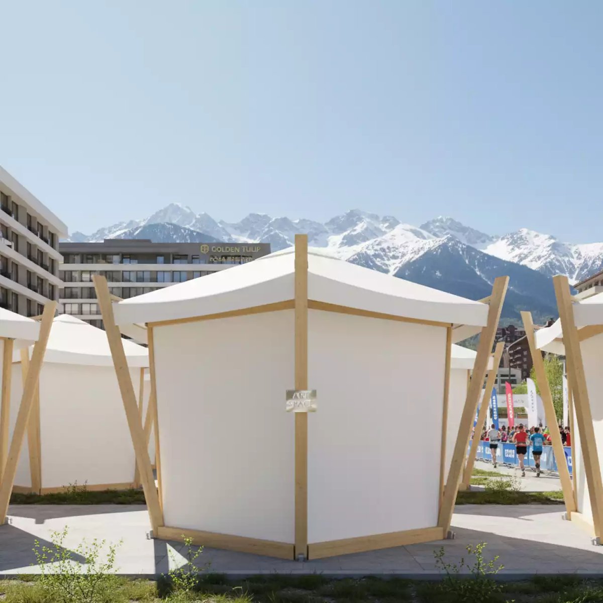 Аренда Шатры гексагональные в Golden Tulip Rosa Khutor — ART SPACE