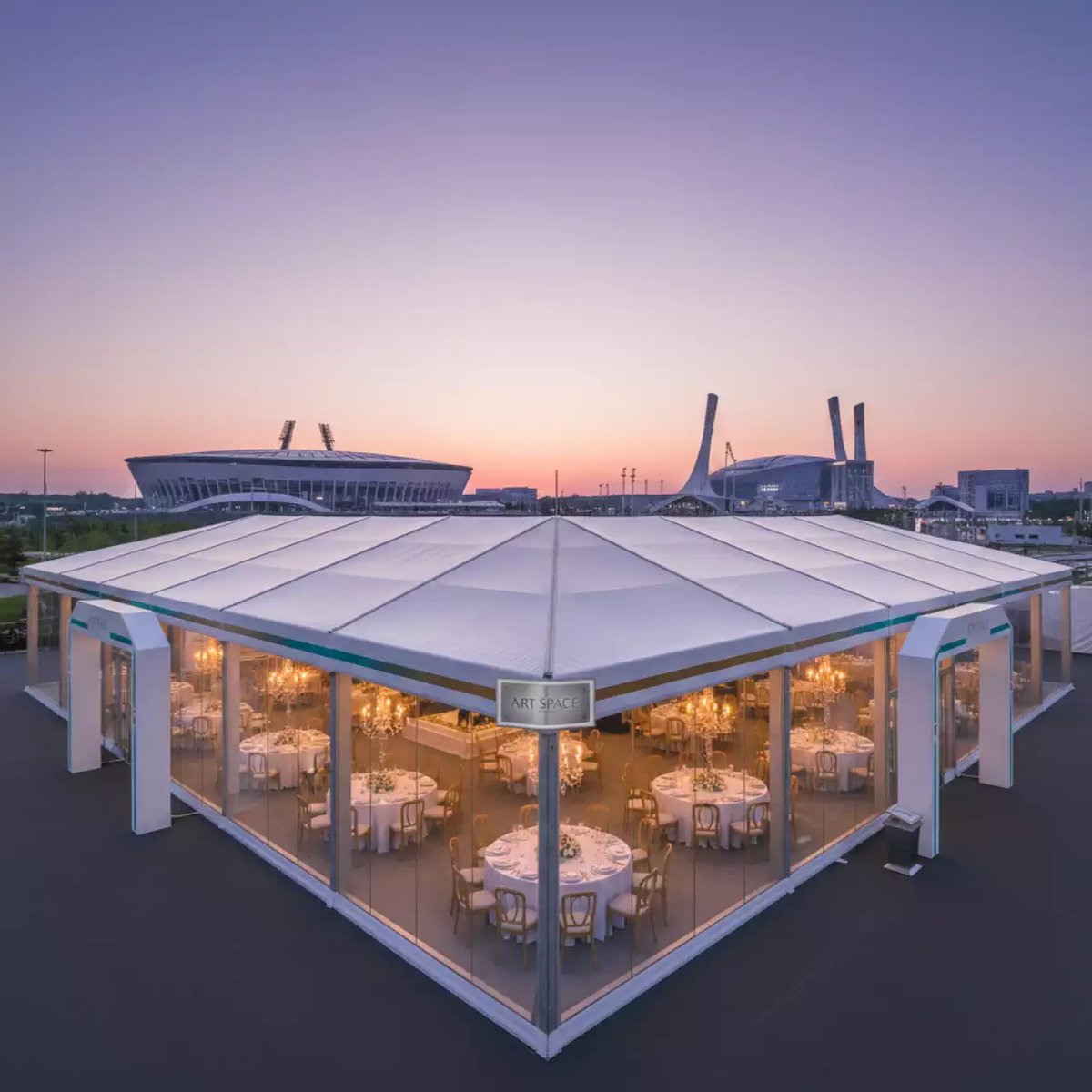 Аренда Шатры и тентовые конструкции в Керлинговом центре «Ледяной куб» — ART SPACE