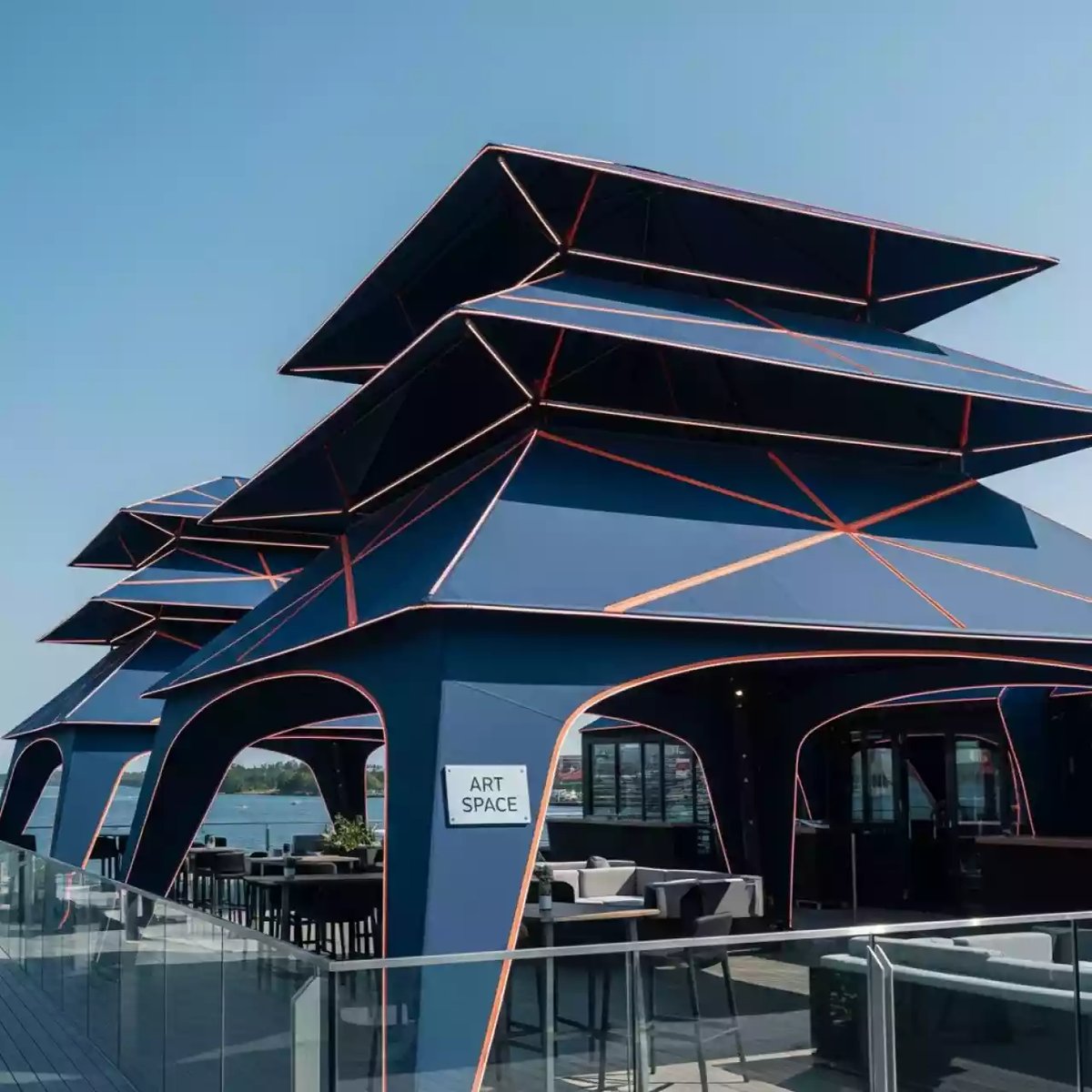 Аренда Шатры каскадные в ресторане «Voda» — ART SPACE