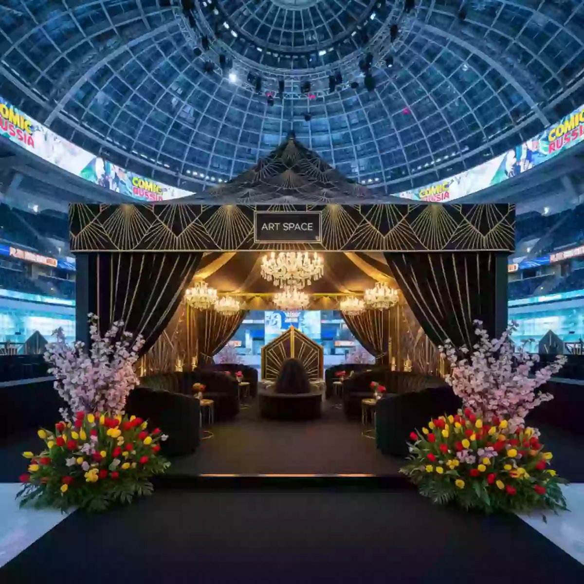 Аренда Шатры на 30 человек в ледовом дворце «Роза Хутор» — ART SPACE