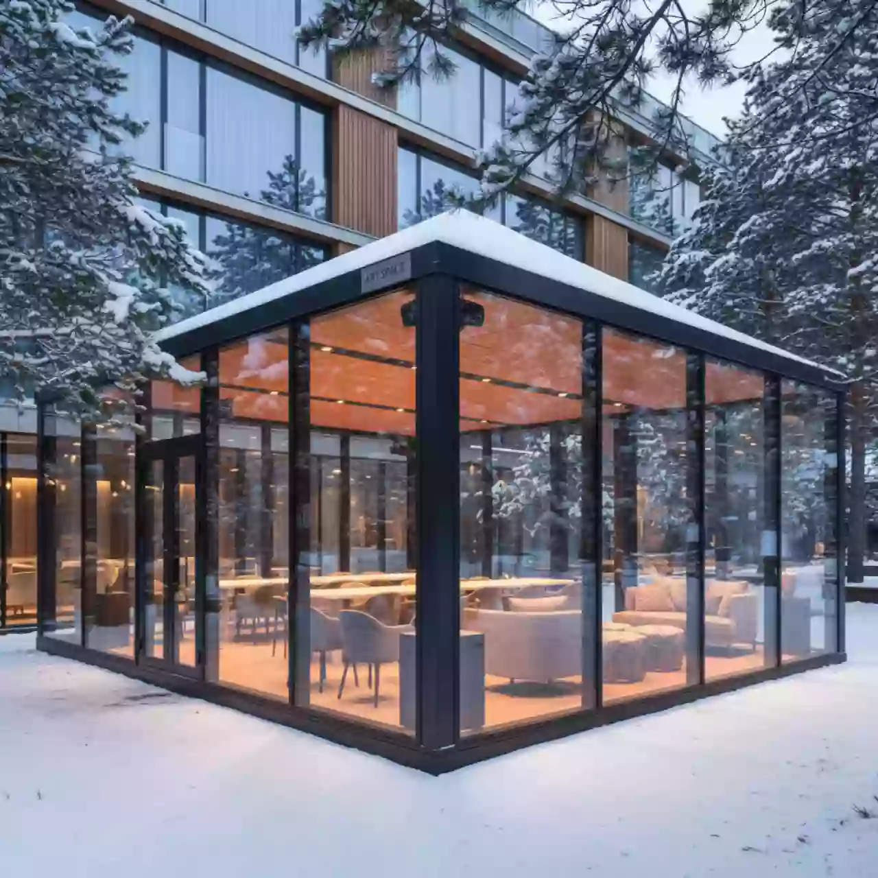 Аренда Шатры отапливаемые зимние в Green Flow Hotel — ART SPACE