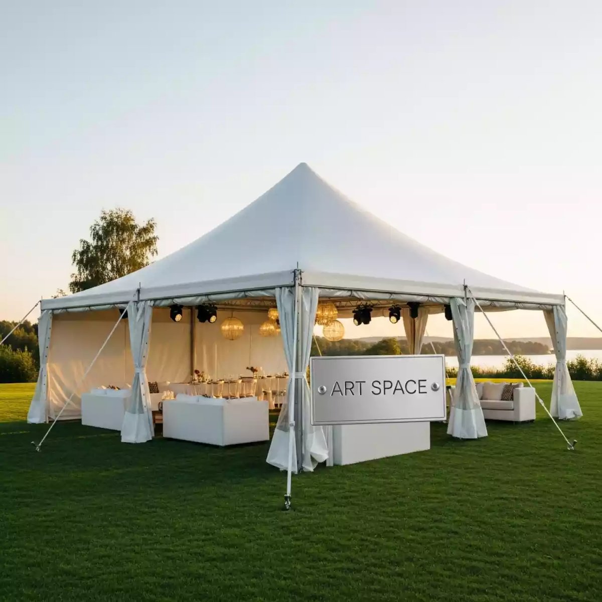 Аренда Шатры тенты Green Glade большие в санатории «Металлург» — ART SPACE