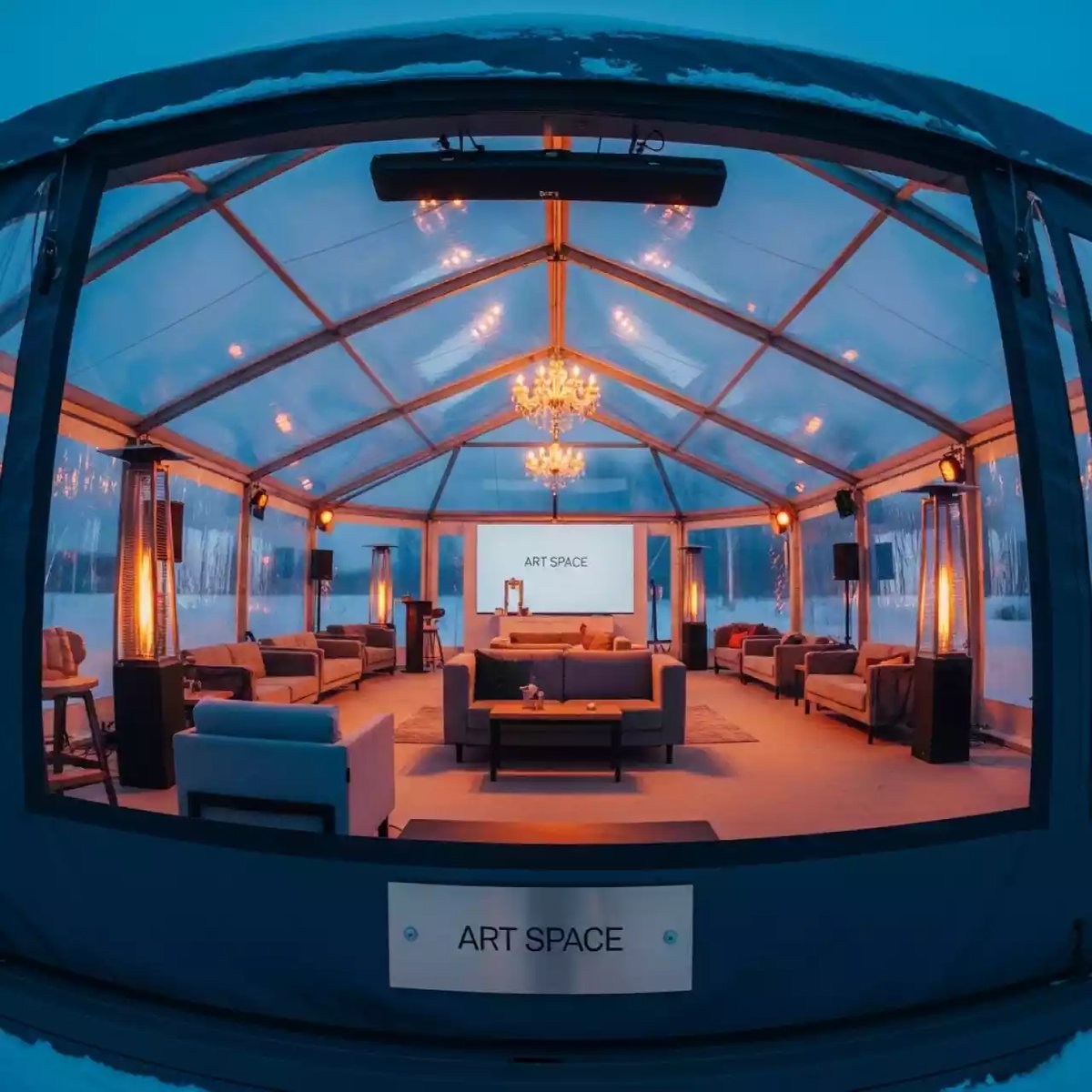 Аренда Шатры зимние отапливаемые в ресторане «Магеллан» — ART SPACE