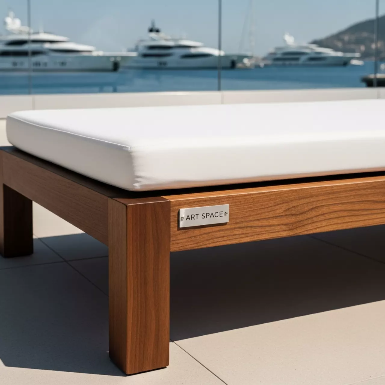 Аренда Шезлонг деревянный Condao с матрасом в зале «Чайка» (Морпорт) — ART SPACE