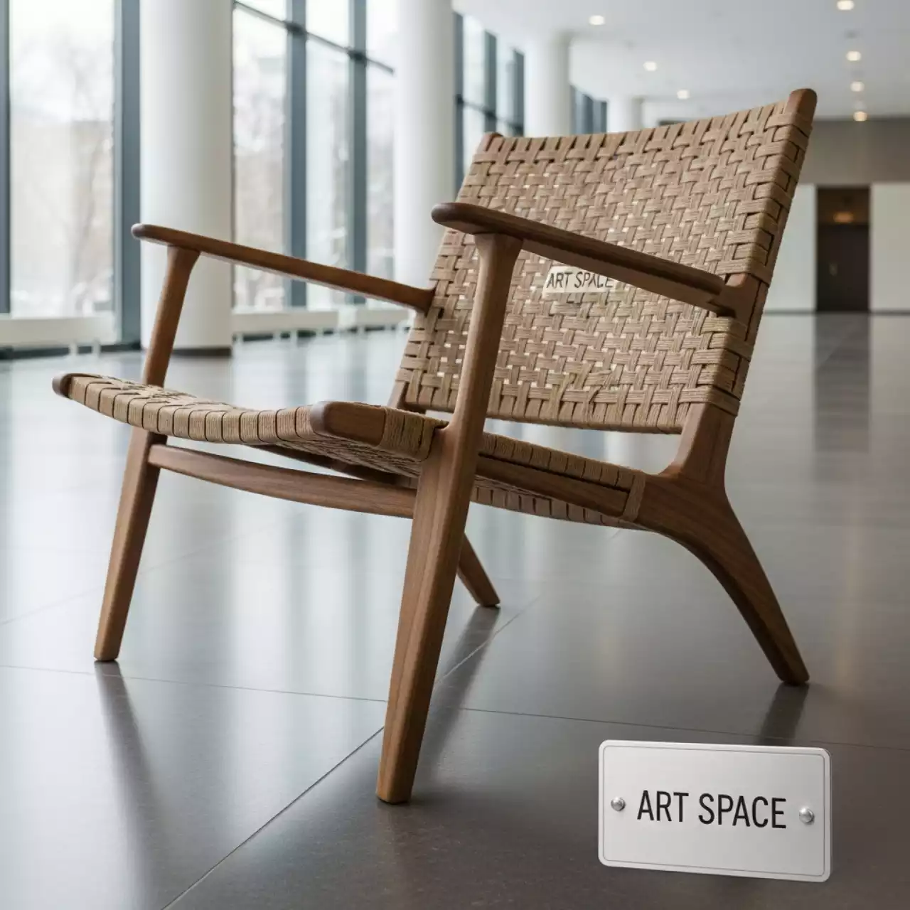 Аренда Шезлонг деревянный плетеный Joyce в Университете «Сириус» — ART SPACE