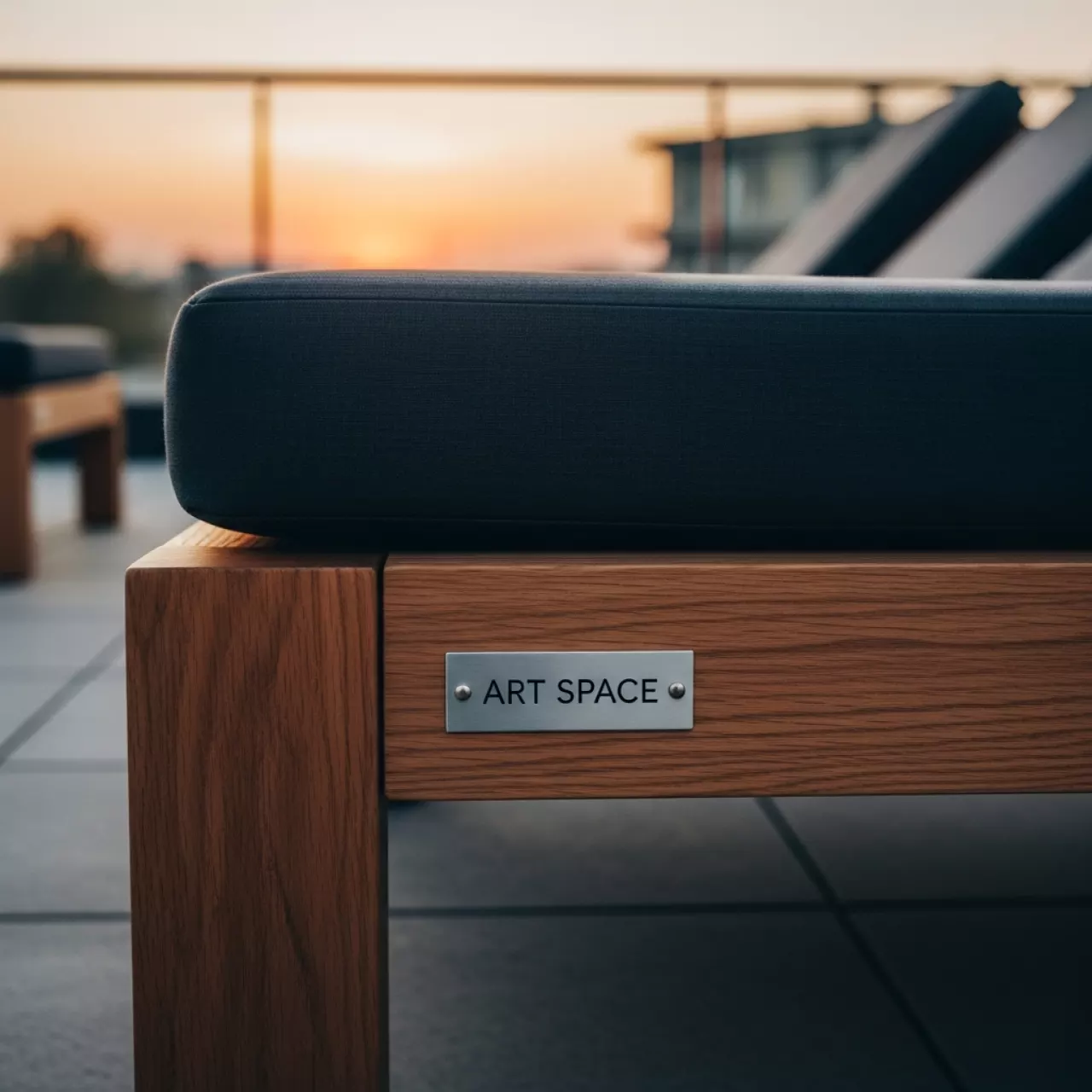 Аренда Шезлонг деревянный с матрасом National в Novotel Resort — ART SPACE