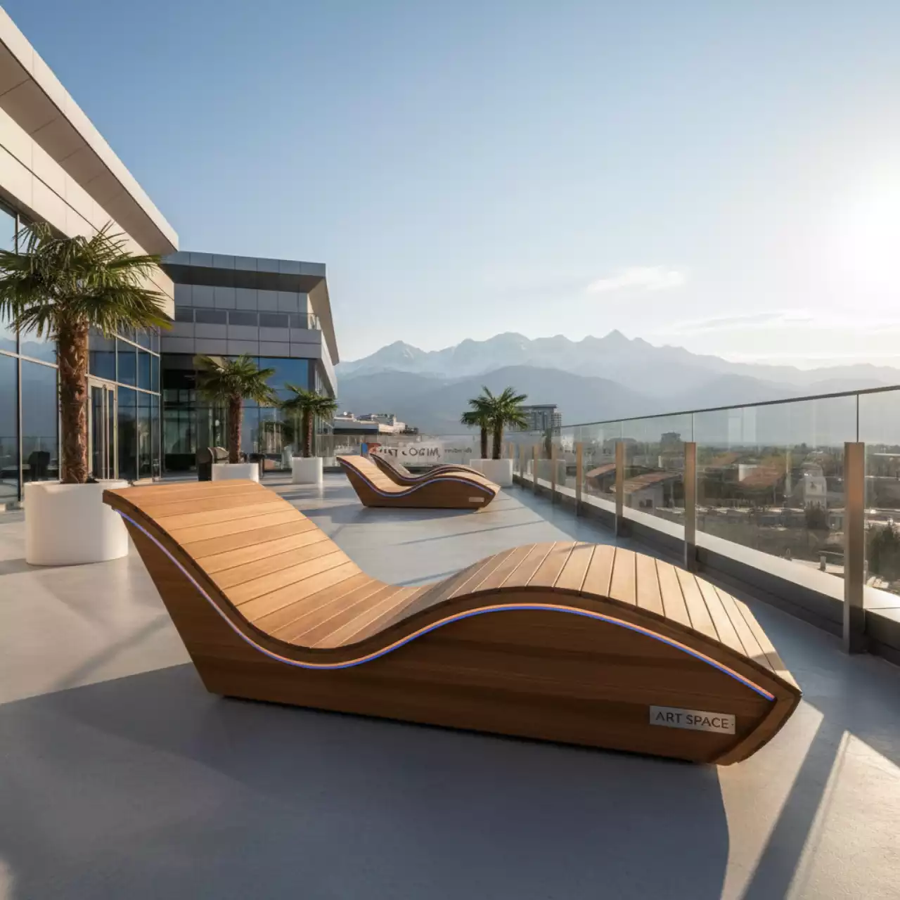 Аренда Шезлонг деревянный Spa в казино «Сочи» — ART SPACE