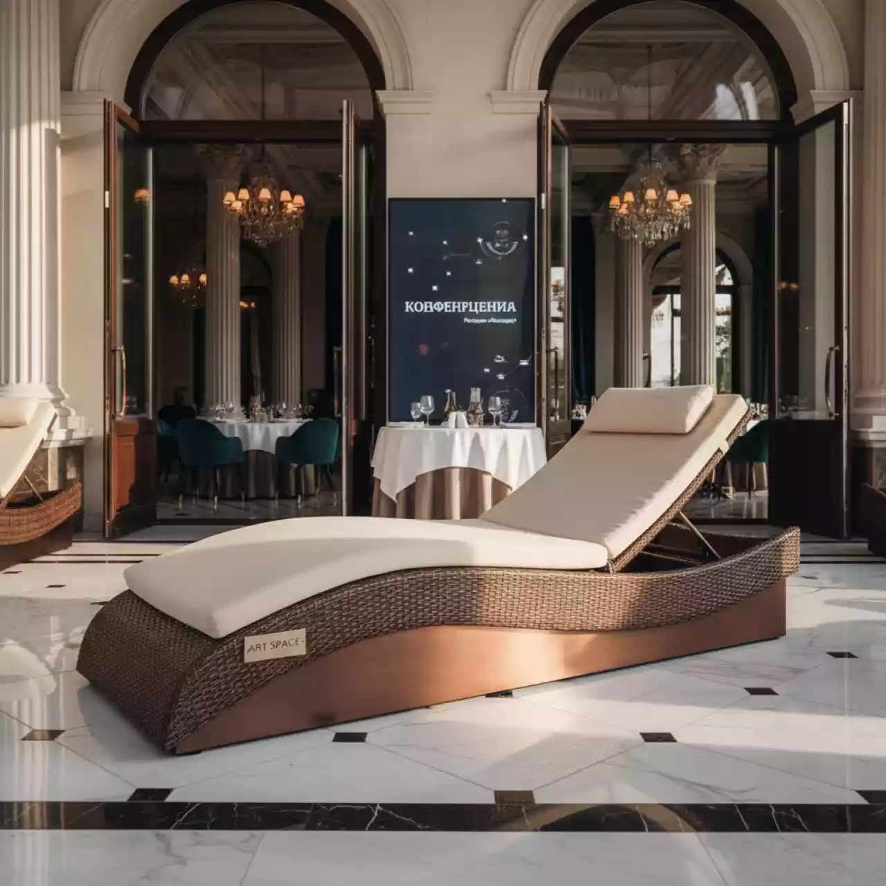 Аренда Шезлонг Дейтона Daytona коричневый в ресторане «Магадан» — ART SPACE