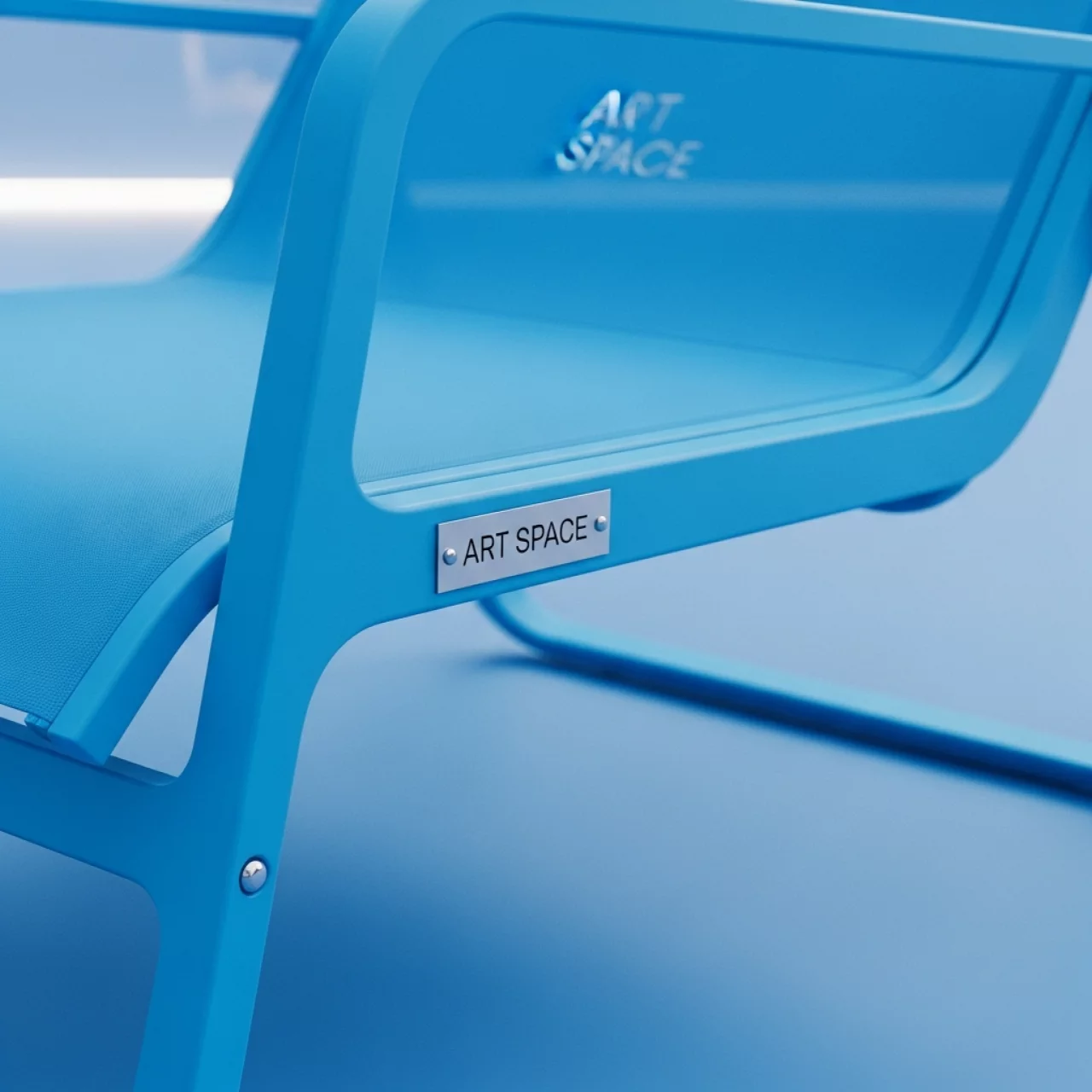 Аренда Шезлонг голубой в МФК «Горный» — ART SPACE
