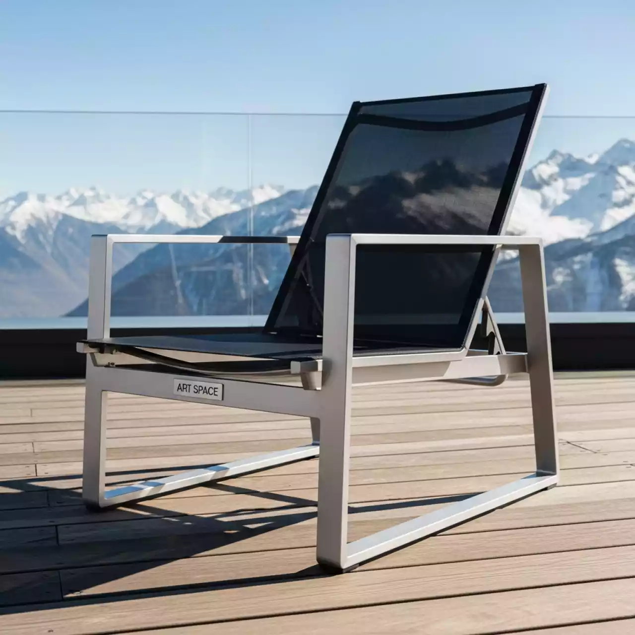 Аренда Шезлонг Грация MC 3039GA silver black на курорте «Газпром» (Альпика) — ART SPACE