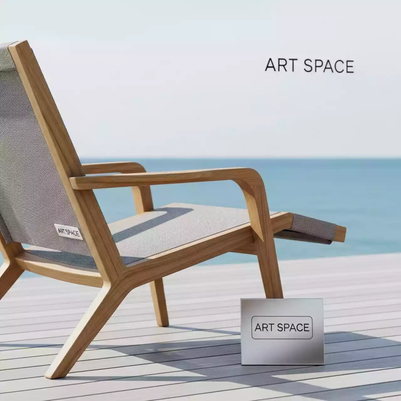 Аренда Шезлонг лежак деревянный Deep Textile на парусной регате (Сочи) — ART SPACE