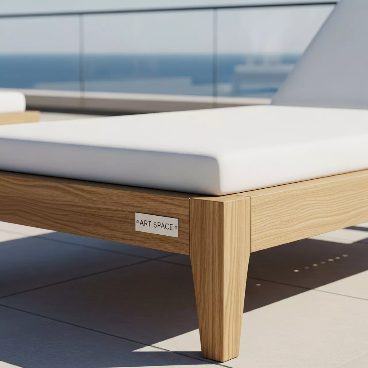 Аренда Шезлонг лежак деревянный с матрасом Horizon в отеле Radisson Lazurnaya — ART SPACE