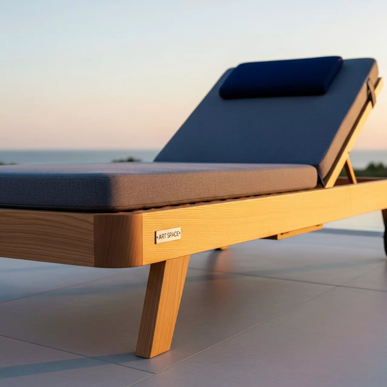 Аренда Шезлонг лежак деревянный с матрасом Pill в Rodina Grand Hotel & SPA — ART SPACE