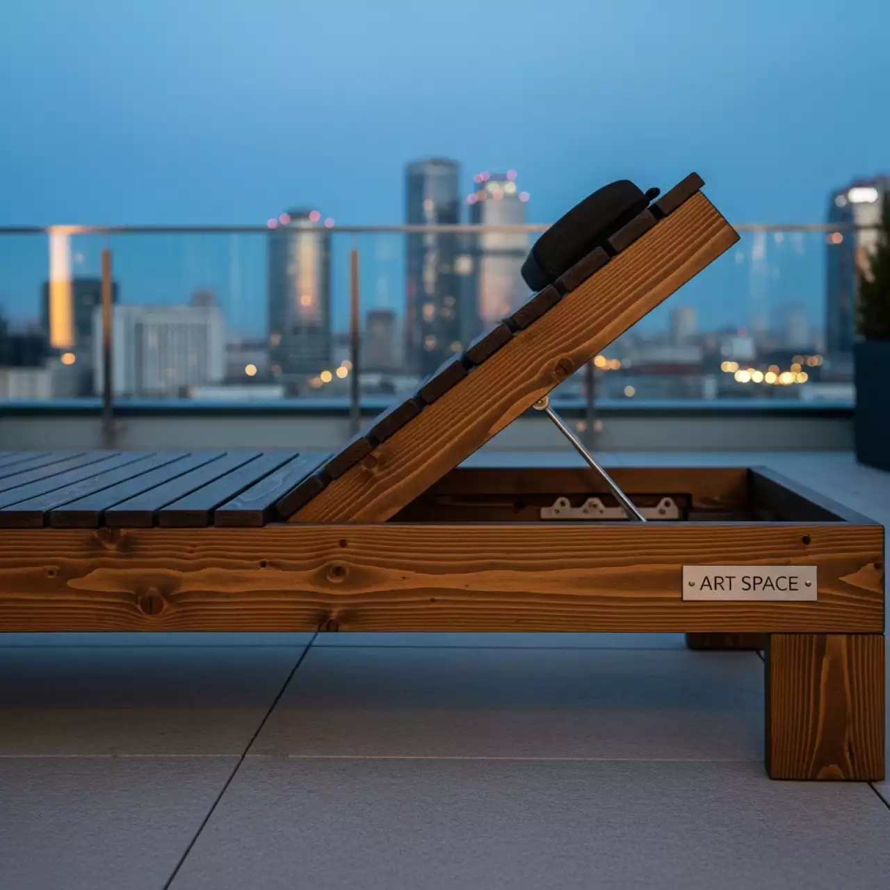 Аренда Шезлонг лежак деревянный Spa в Panorama by Mercure — ART SPACE