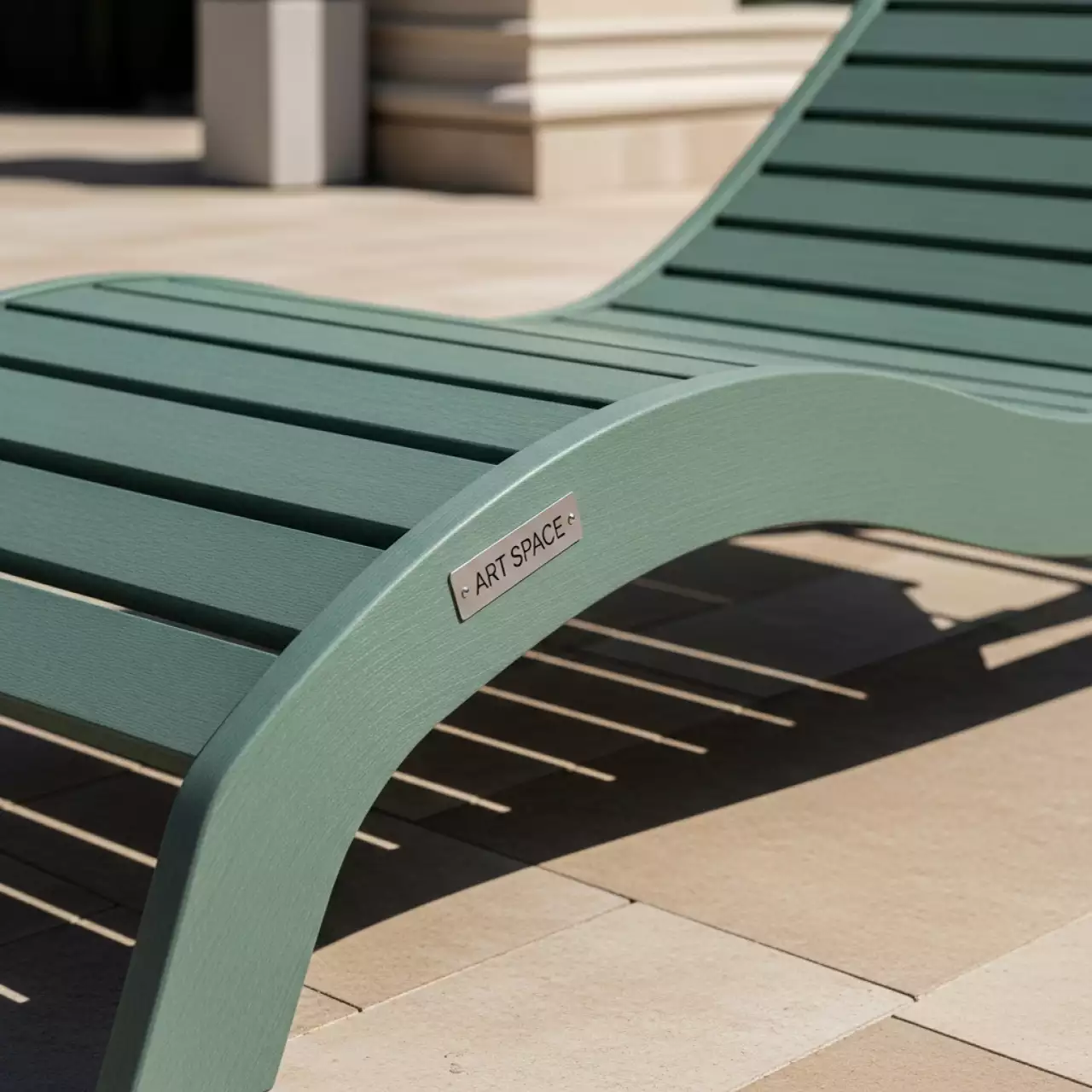 Аренда Шезлонг лежак из ДПК Polywood Borneo цвет тик в Stella di Mosca — ART SPACE